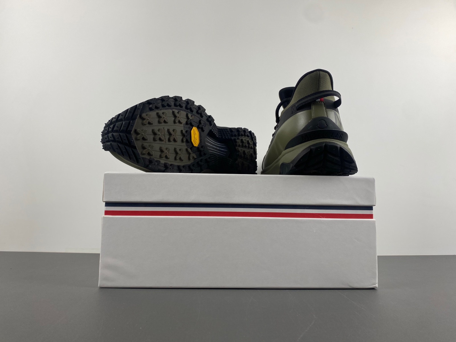 Moncler Army Green Black Low Top