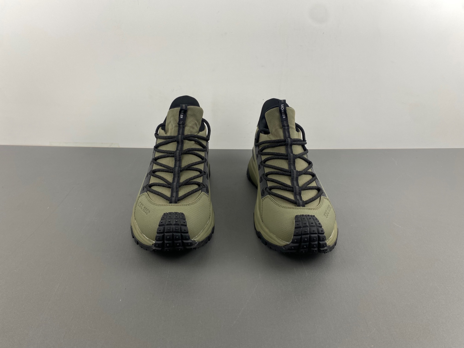 Moncler Army Green Black Low Top